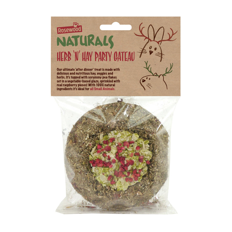 Rosewood Naturals Herb 'n' Hay Party Gateau 130g