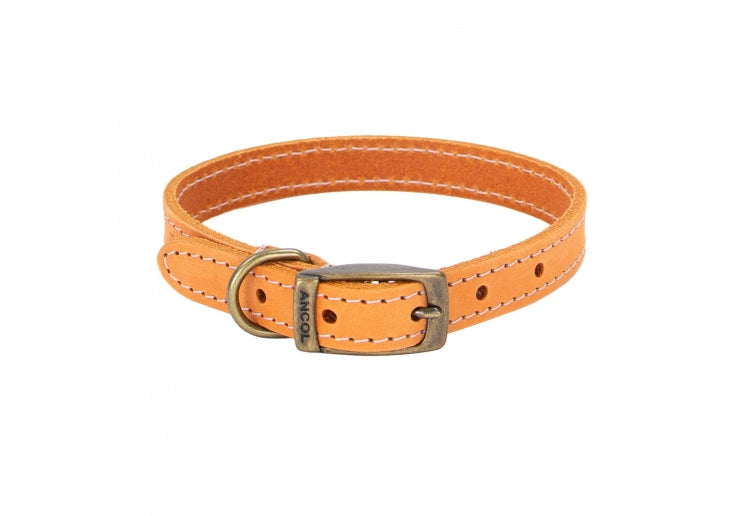 Ancol Timberwolf Leather Collar Mustard