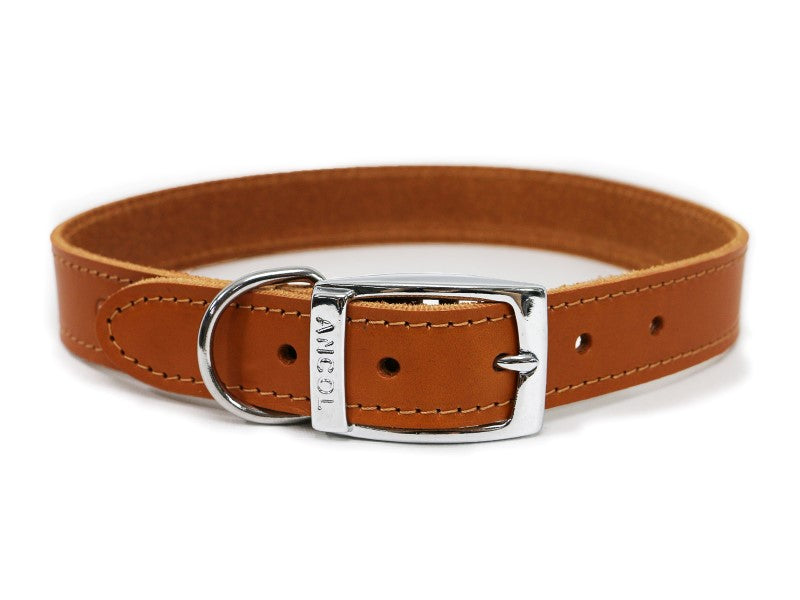 SEWN LINED COLLAR TAN 12" S1