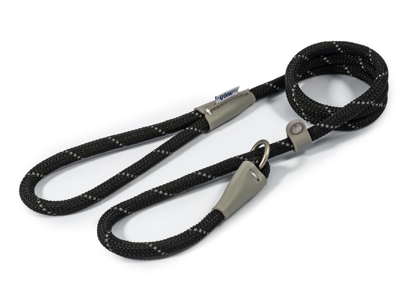 VIVA ROPE SLIP LEAD BLACK10MMX1.2M