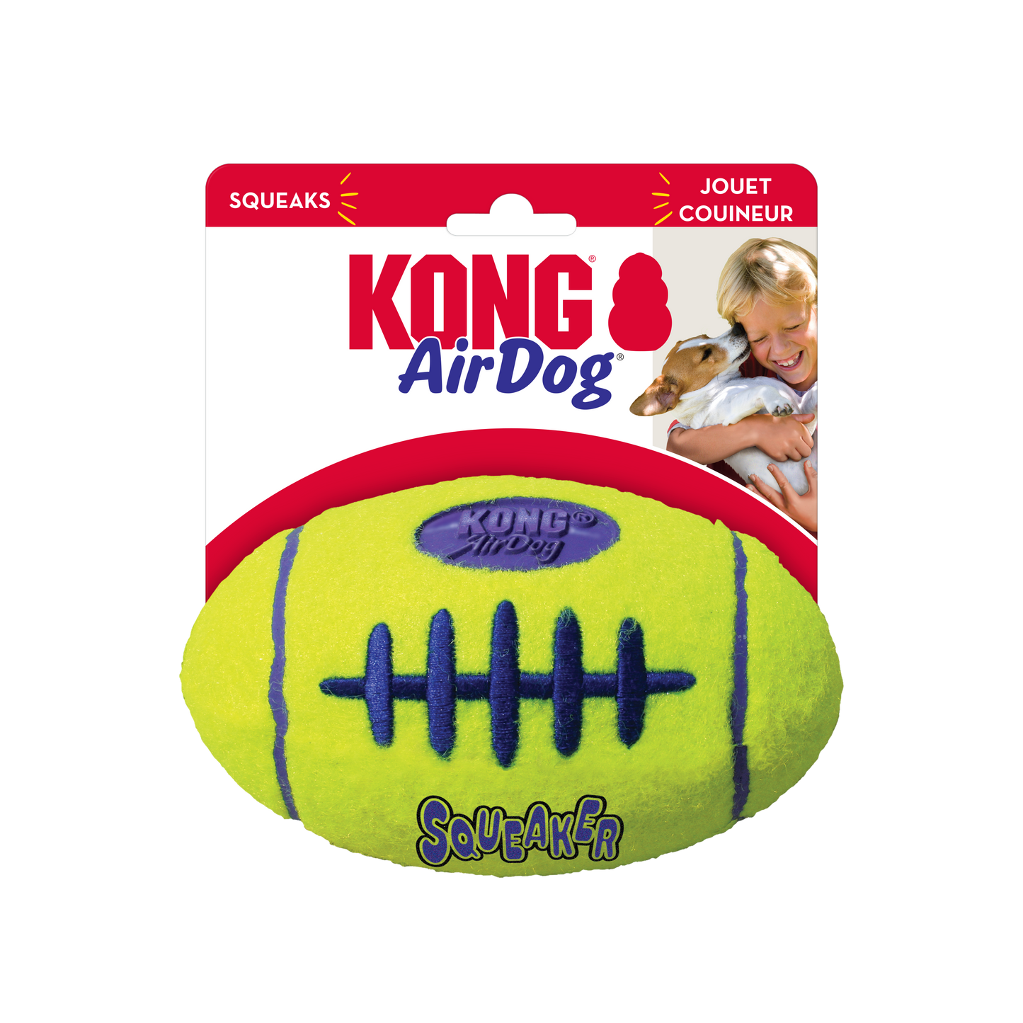 KONG Air Dog Squeaker Football - Valuepet.ie