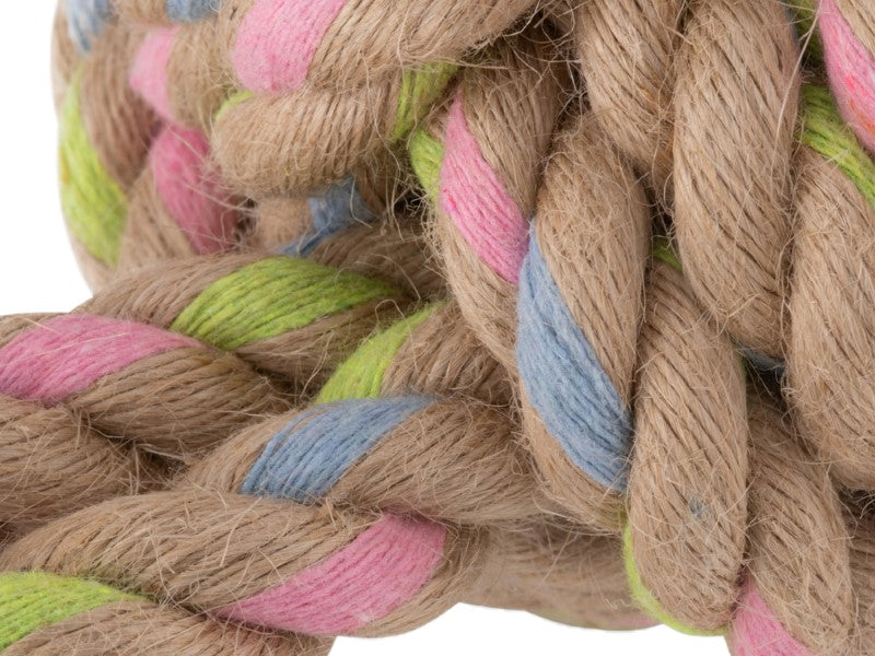 Beco Hemp Ball on Rope - Valuepet.ie