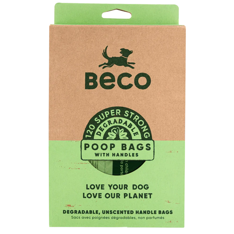 Degradable dog poop bags