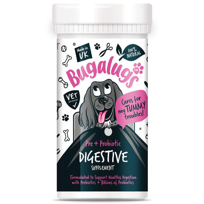 Bugalugs Pre & Probiotic Digestive Supplement for Dogs & Cats 80g