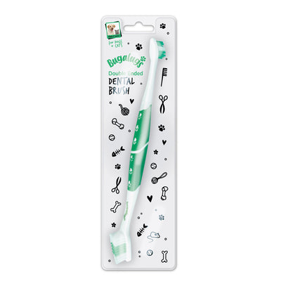 Bugalugs Double Ended Toothbrush for Dogs & Cats