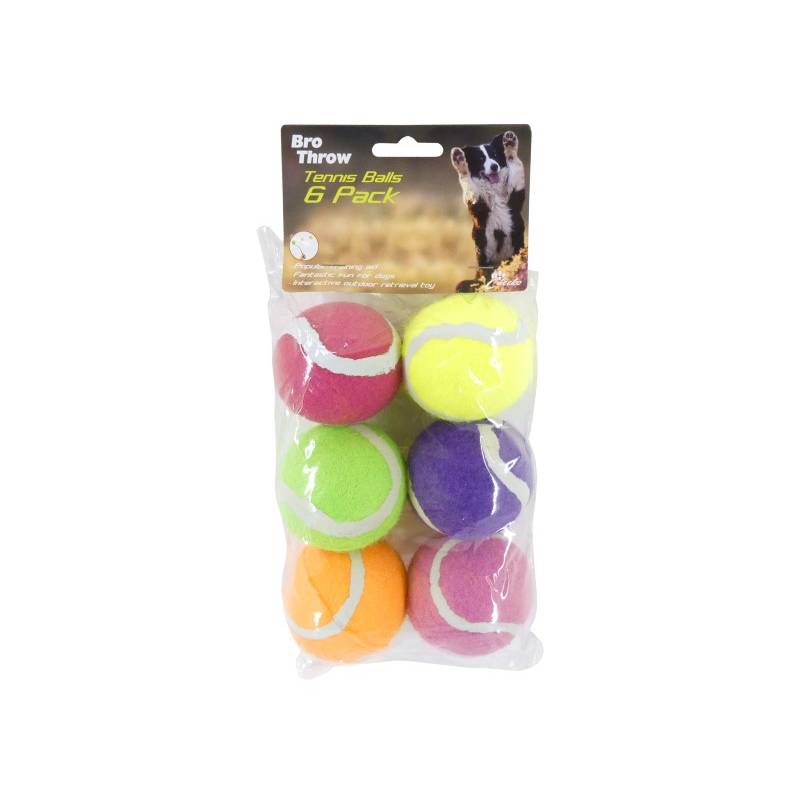 Bro Throw Tennis Balls 6 pack