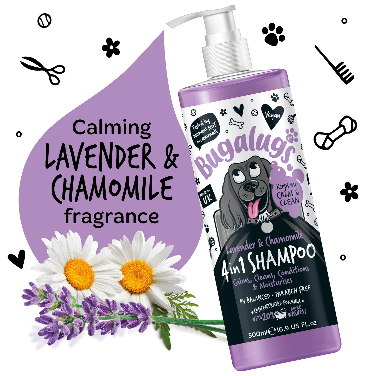 bugalugs 4 in 1 dog shampoo