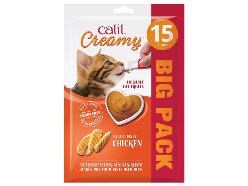 CATIT CREAMY TREATS CHICKEN 15PK X (8)