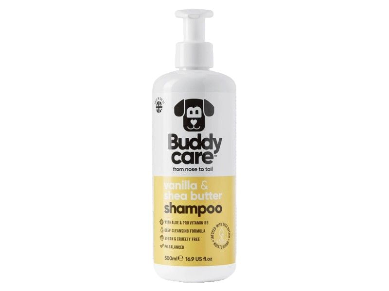 Buddycare 500ml Vanilla and Shea Shampoo - Valuepet.ie
