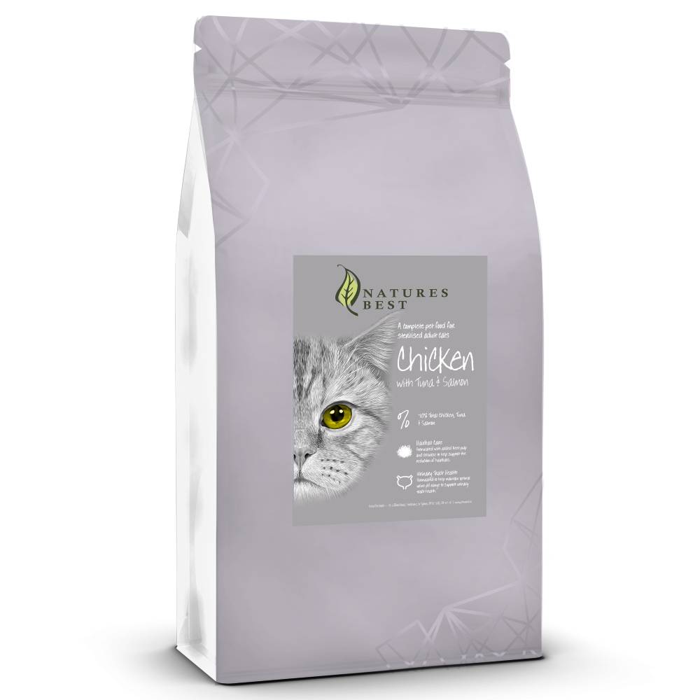 Connoisseur Cat Sterilised – Chicken, Salmon & Tuna 1.5kg.