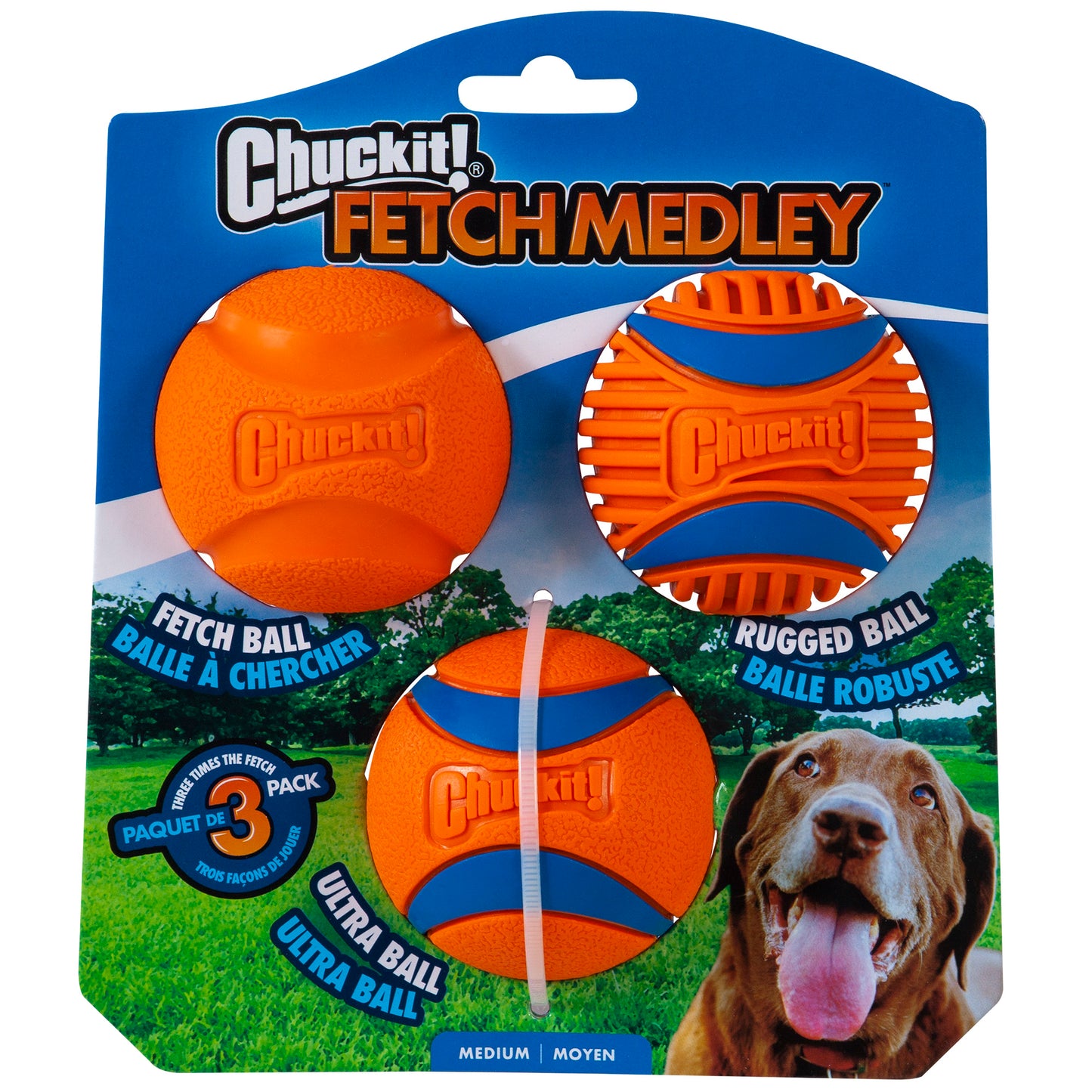 Chuckit! Fetch Medley Rugged Triple Pack Dog Toy