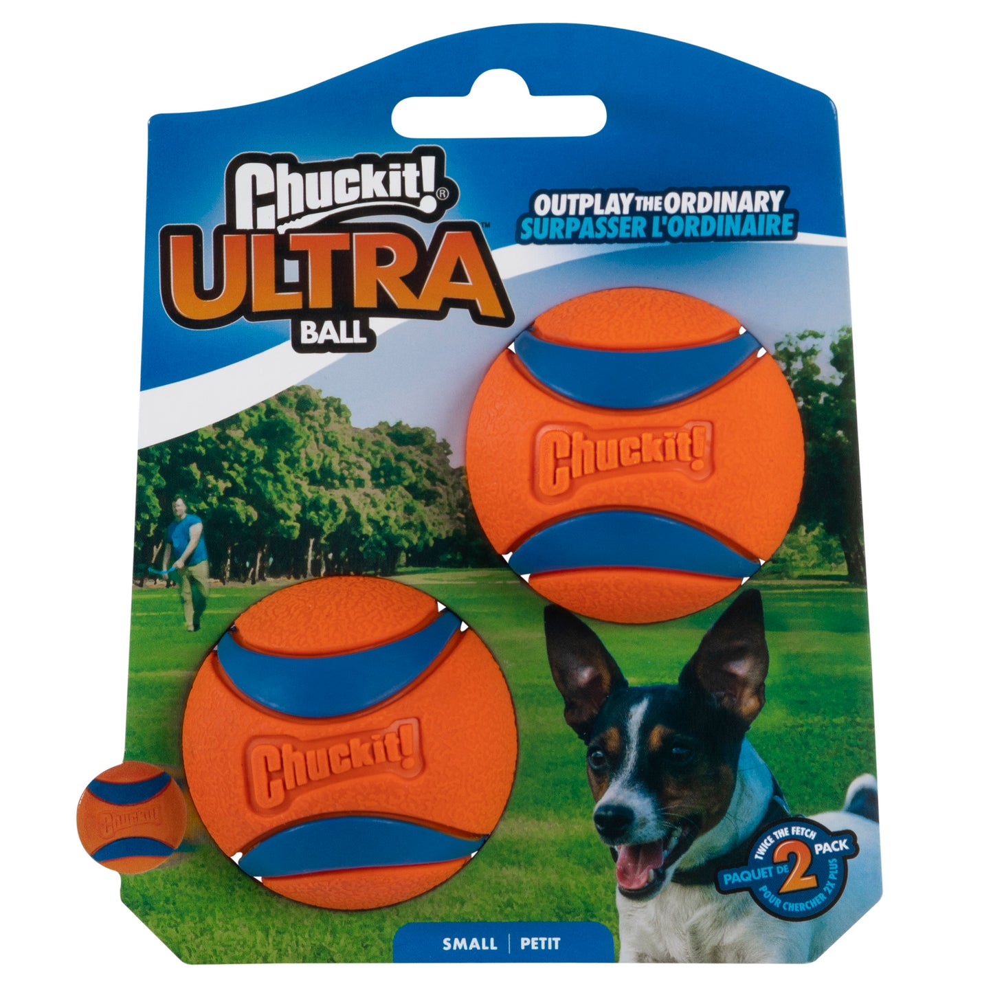 Chuckit! Medium Ultra Ball Dog Toy – 2 Pack