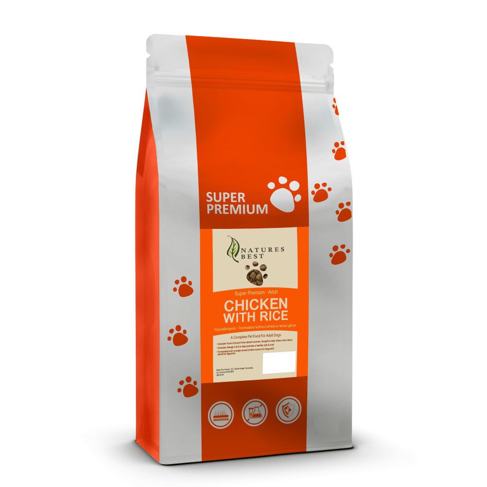 super premium adult chicken and rice