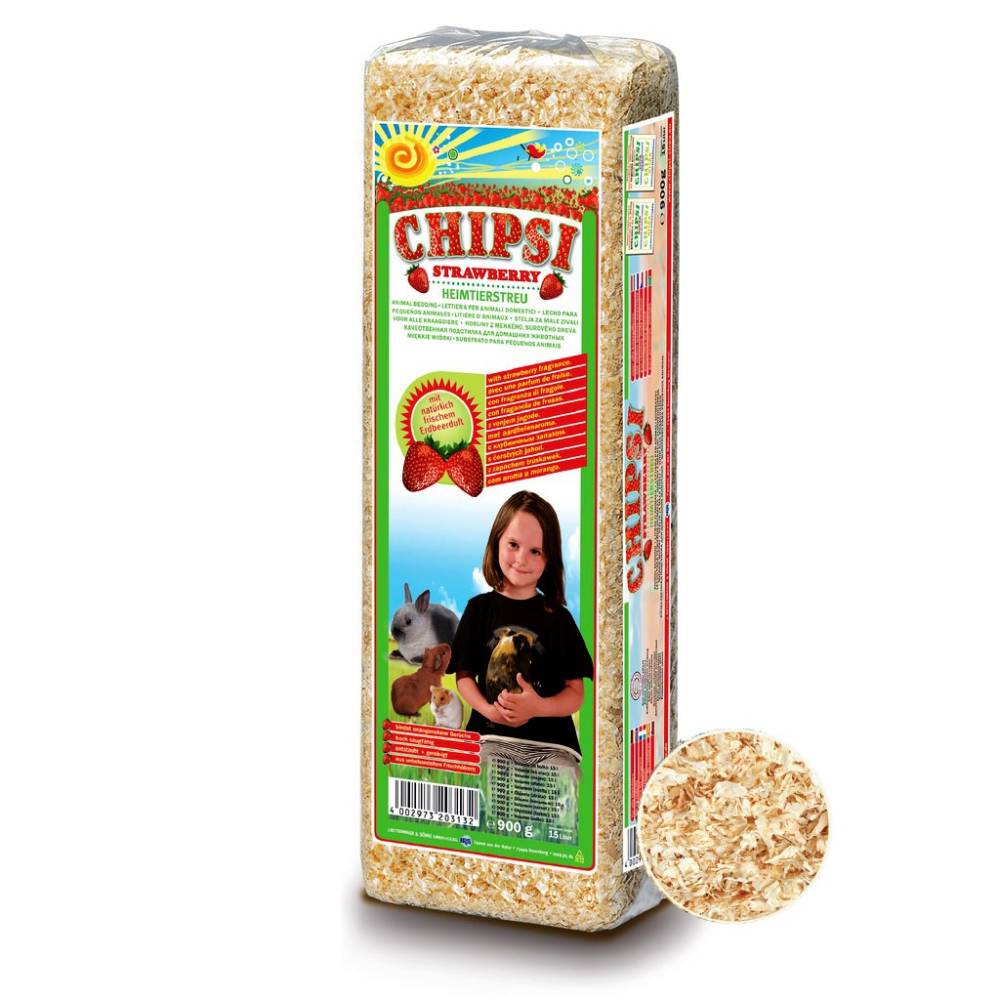 Chipsi Small Strawberry Woodchip 15L