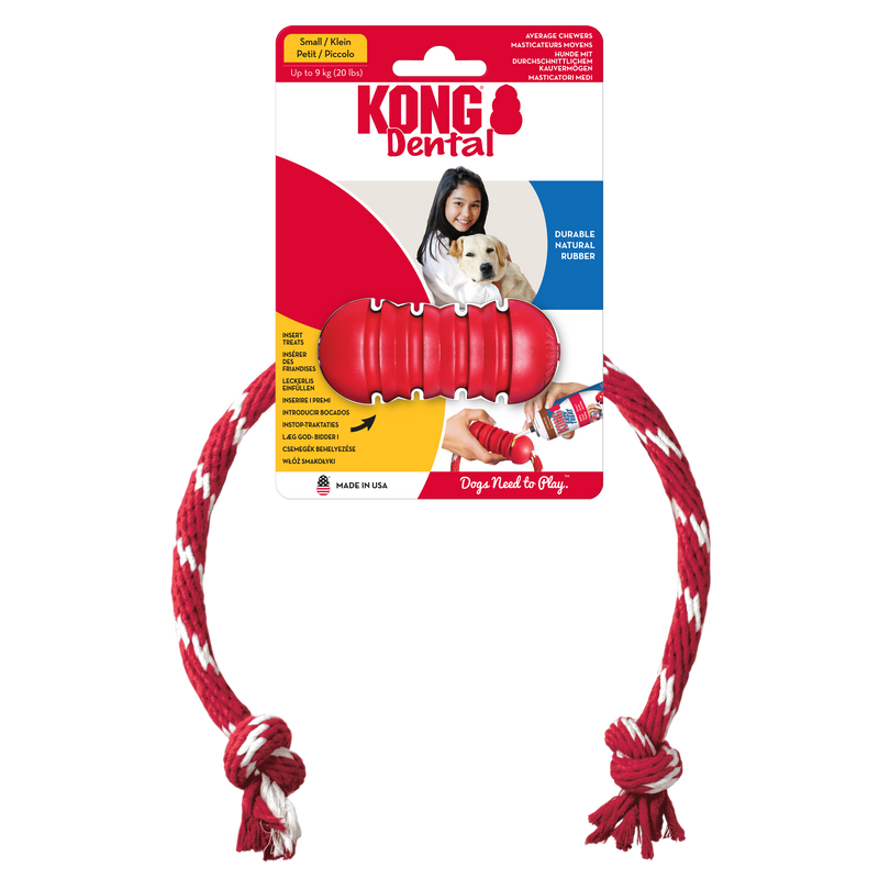 KONG Dental with Rope - Valuepet.ie