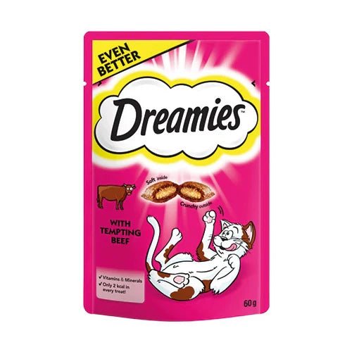 Dreamies Beef Cat Pouch - Valuepet.ie