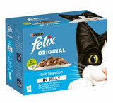 Felix Fish Selection in Jelly Wet Cat Food 12x85g Pouches