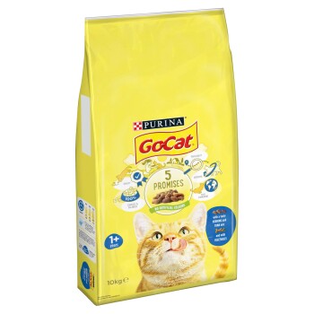 Go Cat 10kg with tuna, herring & veg - Valuepet.ie