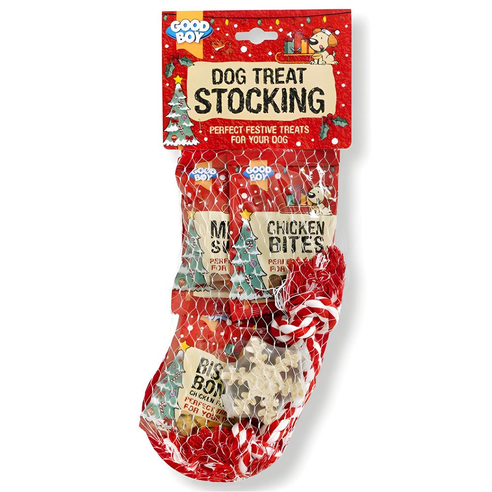 Good Boy Treat Christmas Dog Stocking - Valuepet.ie