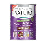 Naturo Turkey & Chicken in Jelly Wet Dog Food Can 390g