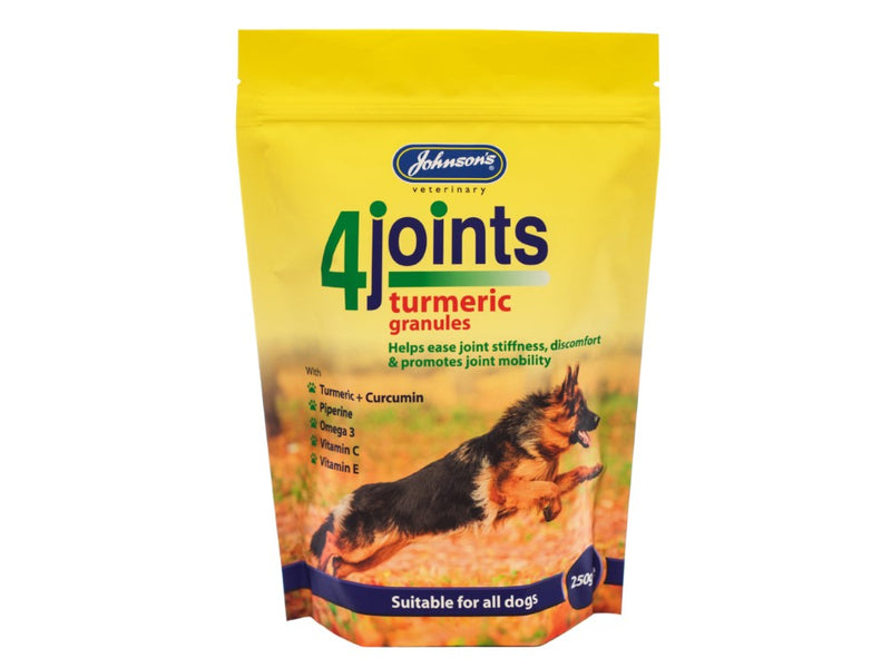 Johnsons 4-Joints Tumeric Granules 250g - Valuepet.ie