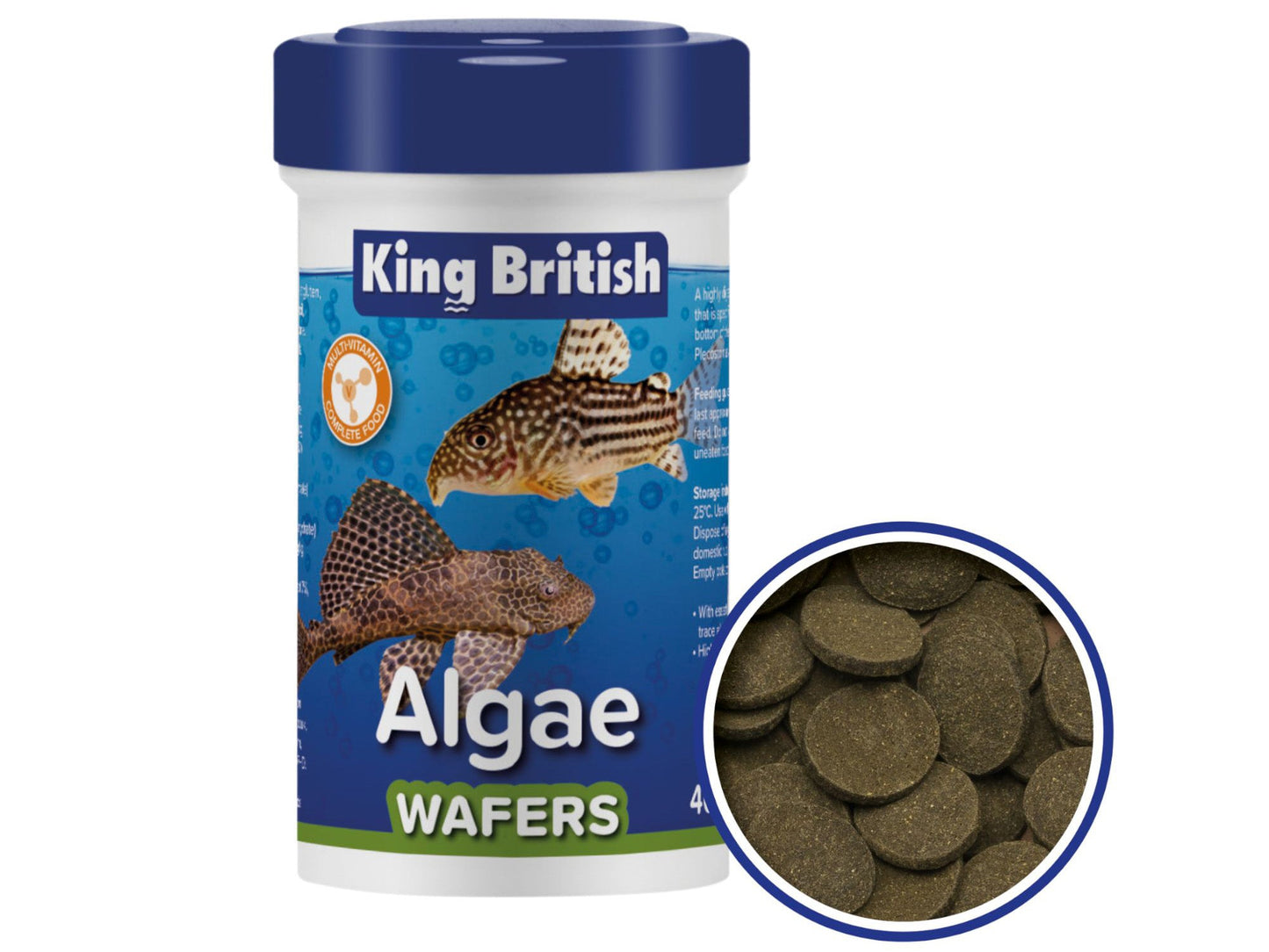 King British Algea Wafers 40G - Valuepet.ie
