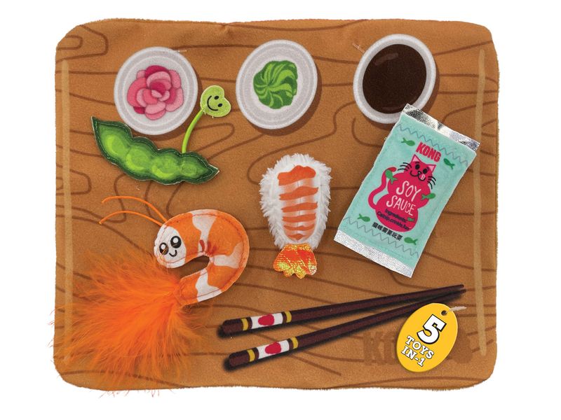 KONG Pull-A-Partz Sushi - Valuepet.ie