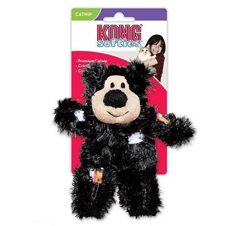 Kong Softies Catnip Bear Black