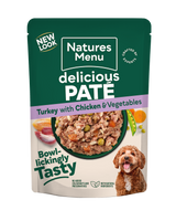 Natures Menu Turkey with Chicken Pâté Dog Pouch 300g