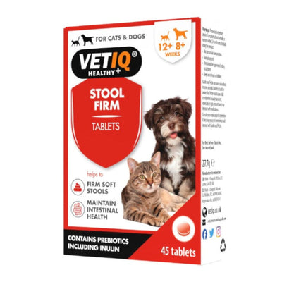 VetIQ Stool Firm Tablets for Cats and Dogs, 45 Tablets