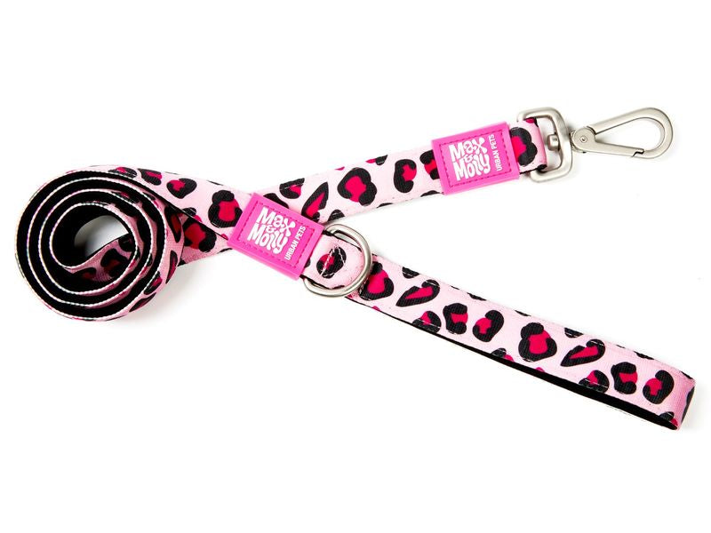 Max & Molly Leopard Pink Lead - PetWorld