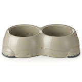 Moderna Smarty Double Bowl Warm Grey 2 x 330ml