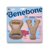 Benebone Puppy 2pk Chew/Wishbone Bacon