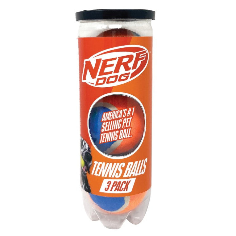 Nerf tennis balls in can 3pk - Valuepet.ie