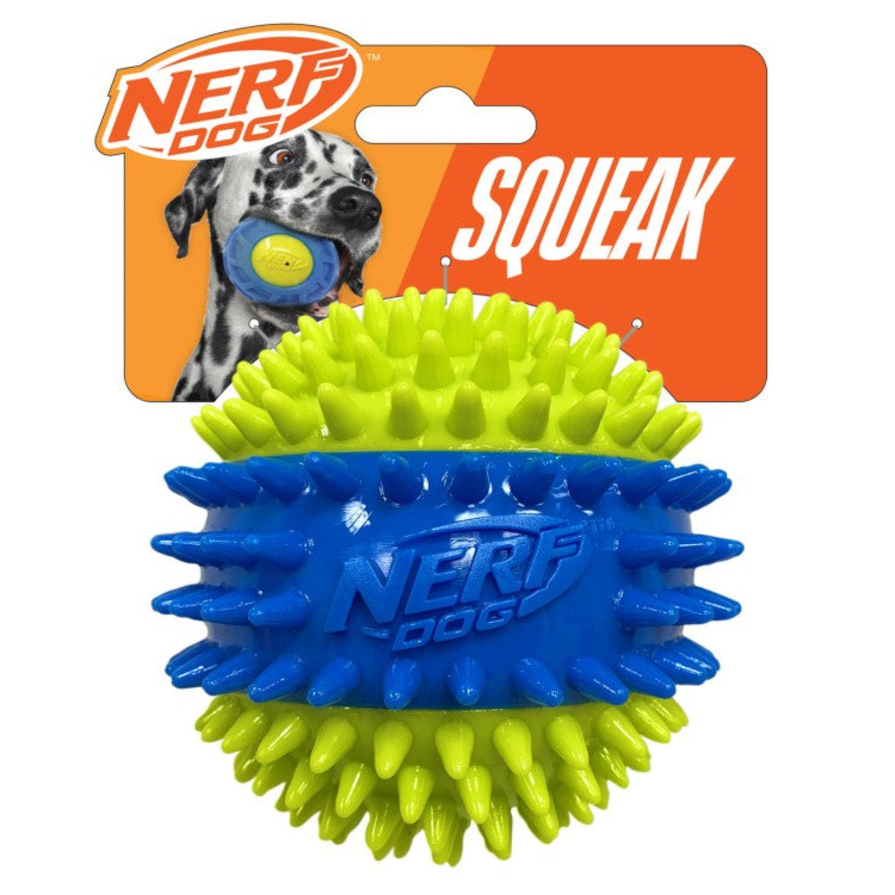 Nerf Squeak & Spike Ball - Valuepet.ie