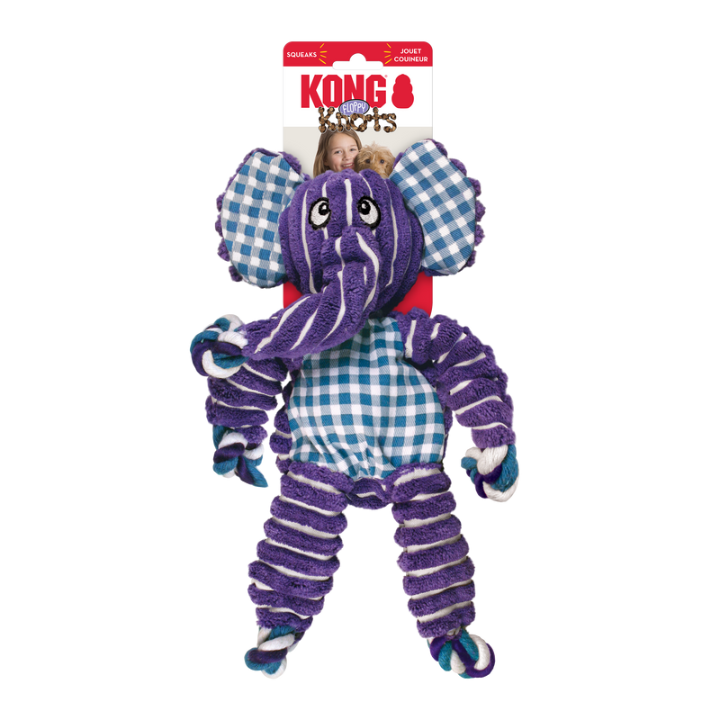 KONG Floppy Knots Elephant - Valuepet.ie