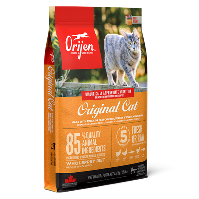 Orijen Original Cat dry cat food bag, front of pack