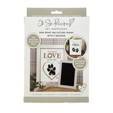 Oh So Precious Paw Print Ink Picture Frame With 2 Design