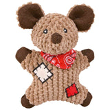 Trixie Mouse with patches Fabric Dog Toy 9cm