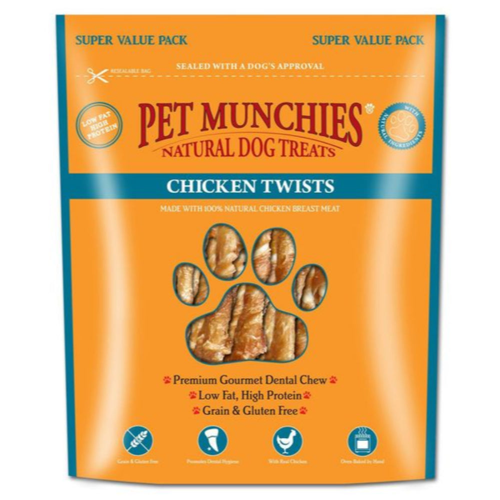 Pet Munchies Chicken Twists 290g - Valuepet.ie