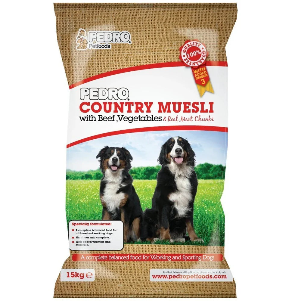 Pedro Country Muesli With Beef 15kg - Valuepet.ie