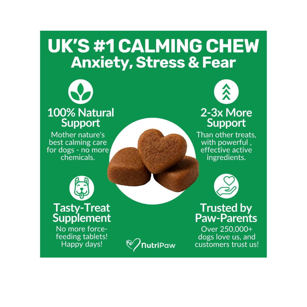 Nutripaw Calming Treats for Dogs for Anxiety, Stress and Fear - Valuepet.ie