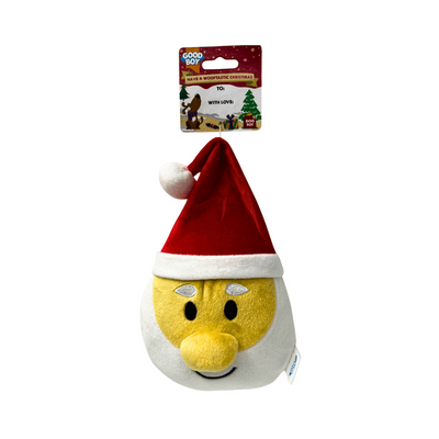 Good Boy Santa Head Soft Plush Dog Toy - Valuepet.ie