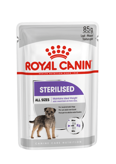 Royal Canin Sterilised Loaf Dog food 85g Pouch - Valuepet.ie