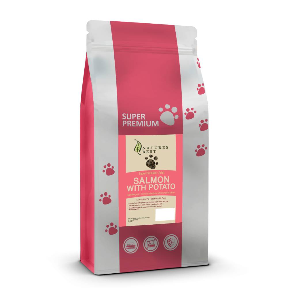 super premium Natures Best Adult Salmon & Potato