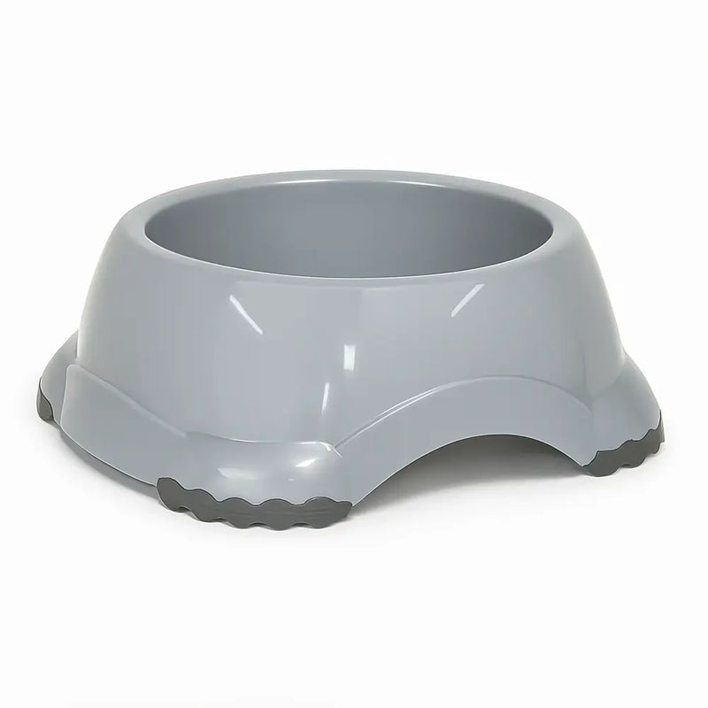Gray non-slip pet bowl