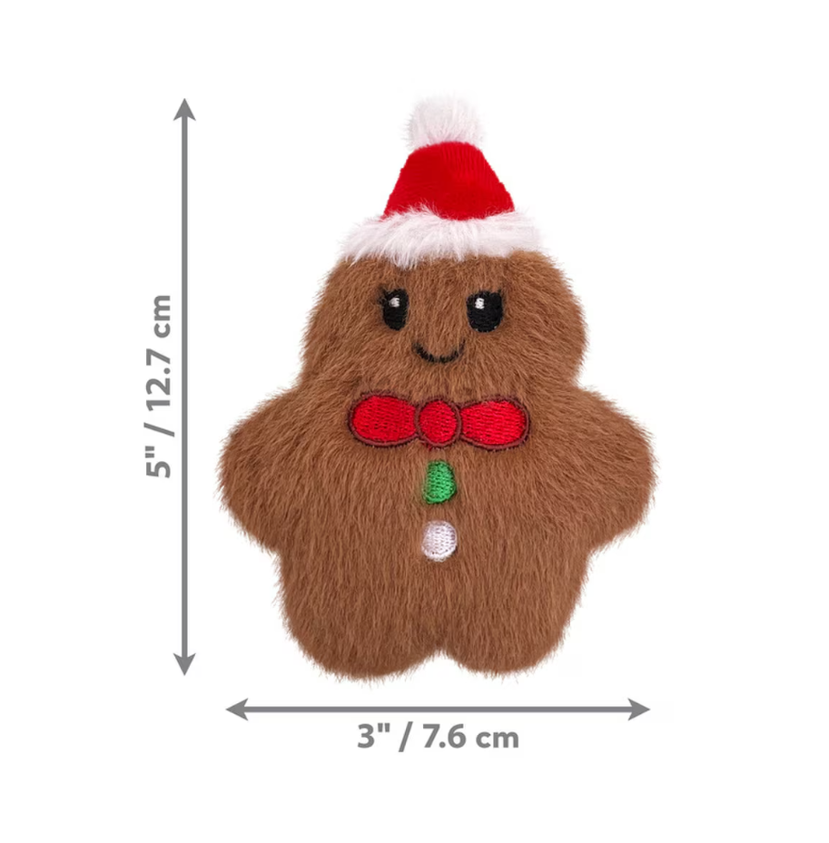 KONG Holiday Snuzzles Mini Gingerbread Brown XS - Valuepet.ie