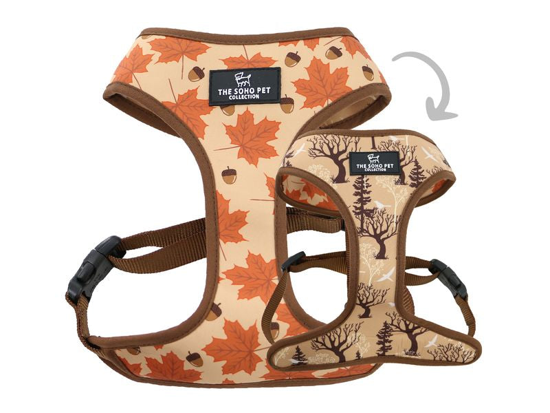 Soho Reversible Harness Maple/Woodland Harness - Valuepet.ie