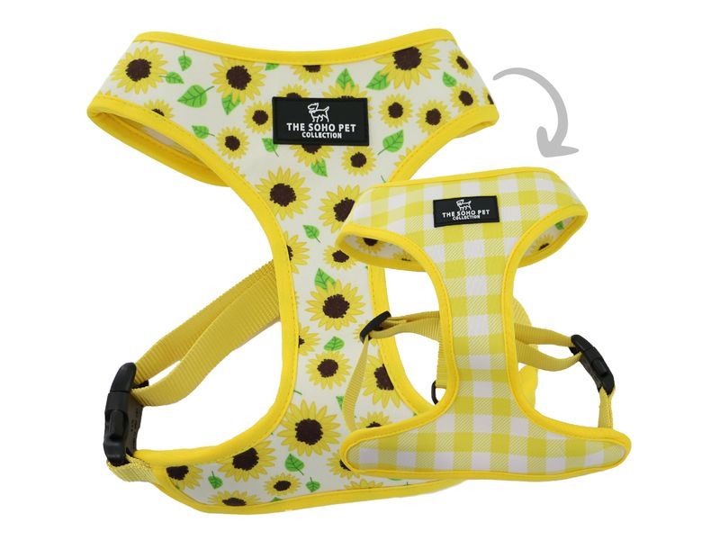 Soho Reversible Harness Sunflower/Yellow - Valuepet.ie