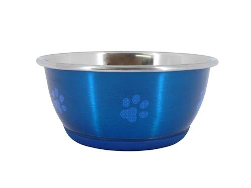 Super Fusion Blue Non-slip Dog Bowl - Valuepet.ie